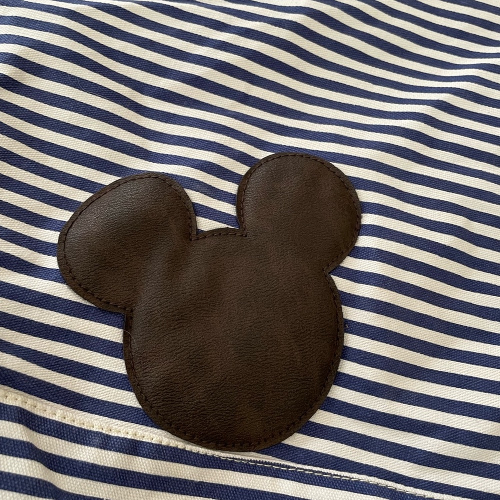 Disney Parks Mickey Blue/ White striped Tote Bag - Picture 3 of 6
